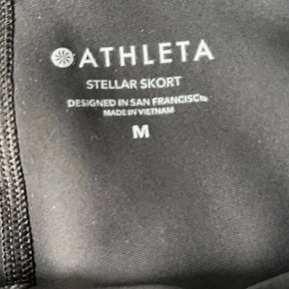 NEW Athleta‎ Stellar Skort Zip Front Athletic Skirt Size Medium - Picture 4 of 5